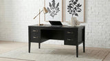Graham 54-inch 4-drawer Double Pedestal Lift Top Computer Desk Black | Black | 800866