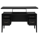 Graham 54-inch 4-drawer Double Pedestal Lift Top Computer Desk Black | Black | 800866