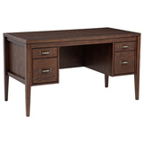 Graham 54-inch 4-drawer Double Pedestal Lift Top Computer Desk Chocolate | Brown | Walnut Brown | 800867