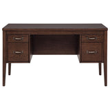 Graham 54-inch 4-drawer Double Pedestal Lift Top Computer Desk Chocolate | Brown | Walnut Brown | 800867