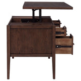 Graham 54-inch 4-drawer Double Pedestal Lift Top Computer Desk Chocolate | Brown | Walnut Brown | 800867
