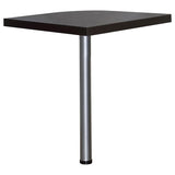 Skylar L-Shape Desk with Mobile File Cabinet Cappuccino