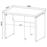 Skylar L-Shape Desk with Mobile File Cabinet Cappuccino | Brown | Cappuccino | 800891-S4