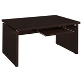 Skylar 83-inch L-Shaped Office Computer Desk Cappuccino | King | Brown | Cappuccino | 800891L