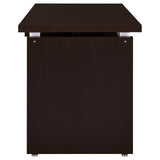 Skylar 83-inch L-Shaped Office Computer Desk Cappuccino | King | Brown | Cappuccino | 800891L