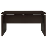 Skylar 83-inch L-Shaped Office Computer Desk Cappuccino | King | Brown | Cappuccino | 800891L