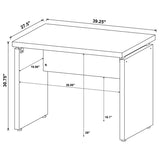 Skylar 39-inch Engineered Wood Writing Desk Cappuccino | Brown | Cappuccino | 800892