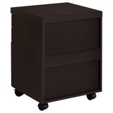 Skylar 3-drawer Home Office Mobile File Cabinet Cappuccino | Brown | Cappuccino | 800894