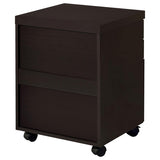 Skylar 3-drawer Home Office Mobile File Cabinet Cappuccino | Brown | Cappuccino | 800894