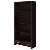 Skylar 71-inch 5-shelf Bookcase with Drawer Cappuccino | Brown | Cappuccino | 800905