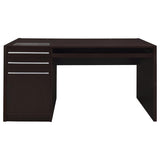 Halston 60-inch 3-drawer Office Computer Desk Cappuccino | Brown | Cappuccino | 800982