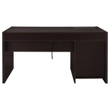 Halston 60-inch 3-drawer Office Computer Desk Cappuccino | Brown | Cappuccino | 800982