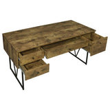 Analiese 63-inch 4-drawer Writing Desk Rustic Nutmeg | Brown | Rustic Nutmeg | 800999