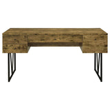 Analiese 63-inch 4-drawer Writing Desk Rustic Nutmeg | Brown | Rustic Nutmeg | 800999