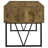 Analiese 63-inch 4-drawer Writing Desk Rustic Nutmeg | Brown | Rustic Nutmeg | 800999