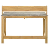 Besler 47-inch SmartTop Writing Desk with Shelf Cement and Natural | Grey | Cement / Natural | 801075