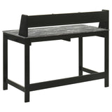 Besler 47-inch SmartTop Writing Desk with Shelf Grey Stone and Black | Grey | Grey Stone / Black | 801076