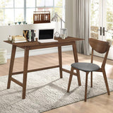 Karri 2-piece Home Office Computer Desk and Chair Set Walnut | Brown | Walnut | 801095