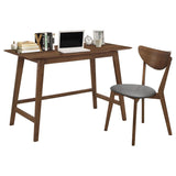 Karri 2-piece Home Office Computer Desk and Chair Set Walnut | Brown | Walnut | 801095
