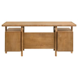 Roldan 69-inch 4-drawer Computer Desk with File Drawer Light Ash | Full | Brown | Light Ash | 801115