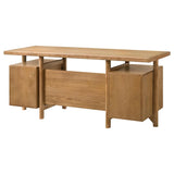 Roldan 69-inch 4-drawer Computer Desk with File Drawer Light Ash | Full | Brown | Light Ash | 801115