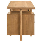 Roldan 69-inch 4-drawer Computer Desk with File Drawer Light Ash | Full | Brown | Light Ash | 801115
