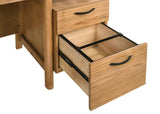 Roldan 69-inch 4-drawer Computer Desk with File Drawer Light Ash | Full | Brown | Light Ash | 801115