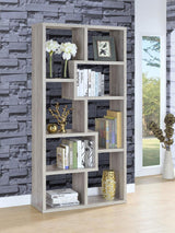 Theo 71-inch 6-shelf Bookshelf Grey Driftwood | Grey | Grey Driftwood | 801137