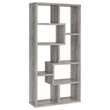 Theo 71-inch 6-shelf Bookshelf Grey Driftwood | Grey | Grey Driftwood | 801137