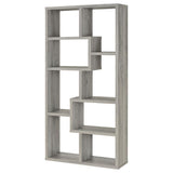 Theo 71-inch 6-shelf Bookshelf Grey Driftwood | Grey | Grey Driftwood | 801137