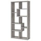 Theo 71-inch 6-shelf Bookshelf Grey Driftwood | Grey | Grey Driftwood | 801137
