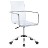 Amaturo Acrylic Adjustable Home Office Desk Chair Clear | King | Clear | 801436