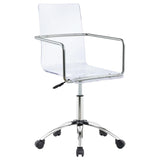 Amaturo Acrylic Adjustable Home Office Desk Chair Clear | King | Clear | 801436