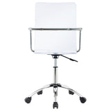 Amaturo Acrylic Adjustable Home Office Desk Chair Clear | King | Clear | 801436