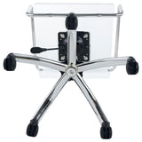 Amaturo Acrylic Adjustable Home Office Desk Chair Clear | King | Clear | 801436