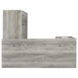 Yvette 60-inch 3-drawer L-Shape Computer Desk Grey Driftwood | Full | Grey | Grey Driftwood | 801516