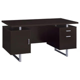 Lawtey 60-inch 2-drawer Office Computer Desk Cappuccino | Brown | Cappuccino | 801521