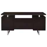 Lawtey 60-inch 2-drawer Office Computer Desk Cappuccino | Brown | Cappuccino | 801521