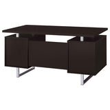 Lawtey 60-inch 2-drawer Office Computer Desk Cappuccino | Brown | Cappuccino | 801521