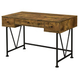 Analiese 2-piece Computer Desk Bookcase Set Rustic Nutmeg | Brown | Rustic Nutmeg | 801541-S2