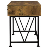 Analiese 2-piece Computer Desk Bookcase Set Rustic Nutmeg | Brown | Rustic Nutmeg | 801541-S2