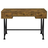 Analiese 2-piece Computer Desk Bookcase Set Rustic Nutmeg