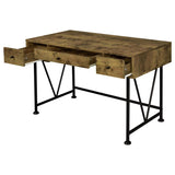 Analiese 47-inch 3-drawer Writing Desk Rustic Nutmeg | Brown | Rustic Nutmeg | 801541