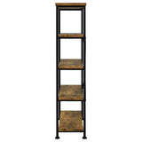 Analiese 63-inch 4-shelf Bookshelf Rustic Nutmeg | Brown | Rustic Nutmeg | 801542