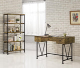 Analiese 63-inch 4-shelf Bookshelf Rustic Nutmeg | Brown | Rustic Nutmeg | 801542