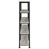 Analiese 63-inch 4-shelf Double Bookshelf Grey Driftwood | Grey | Grey Driftwood | 801544