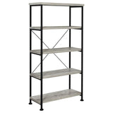 Analiese 63-inch 4-shelf Bookshelf Grey Driftwood | Grey | Grey Driftwood | 801546