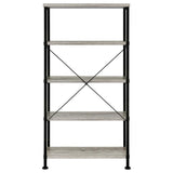 Analiese 63-inch 4-shelf Bookshelf Grey Driftwood | Grey | Grey Driftwood | 801546