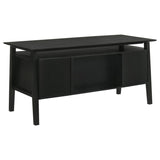 Goodson 64-inch 4-Drawer Double Pedestal Computer Desk Black
