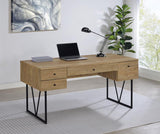 Analiese 63-inch 4-drawer Writing Desk Mango | Brown | Mango | 801851
